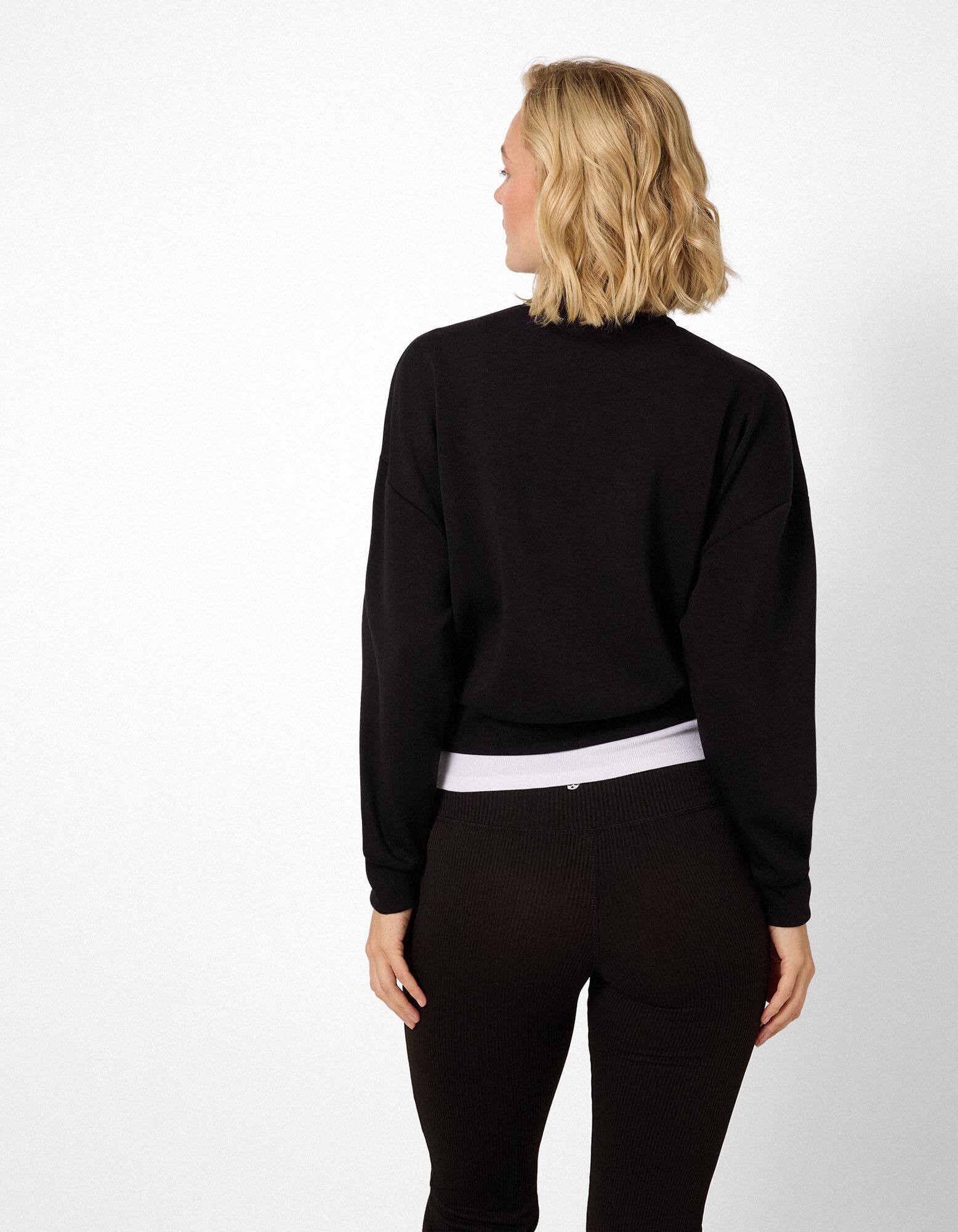 Sweatjacke - Soft-Touch - Schwarz