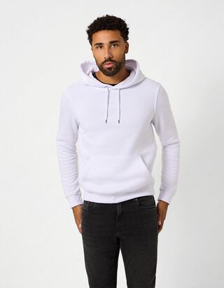 Sweat-shirt - Capuche - blanc