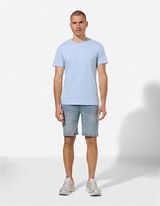 T-Shirt - einfarbig - Hellblau