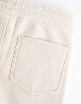 Pantaloni jogging - Imprimeu mesaj - Bej