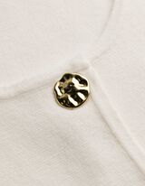 Cardigan - Knopfleiste - weiß