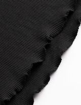 Tričko s dlouhým rukávem - Krajková aplikace - cerná