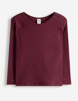 Langarmshirt - Gerippt