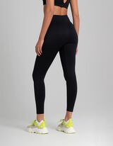 Leggings - Material respirabil - Negru