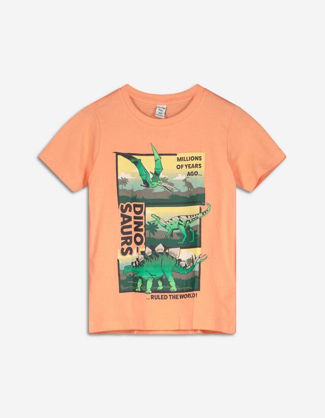 Marškinėliai - Su paveikslėliais - oranzinis