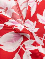 Kleid - Allover-Print - Rot