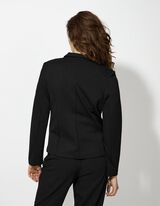 Blézer - V-kivágás - fekete