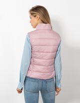 Steppweste - Stehkragen - rosa