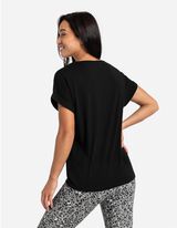 Tričko - Směs s viskózou - cerná