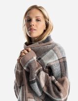 Dlhý kardigán - Vlnený vzhľad - hneda