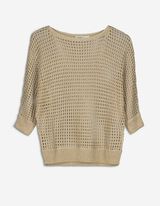 Trui - Lurex - beige