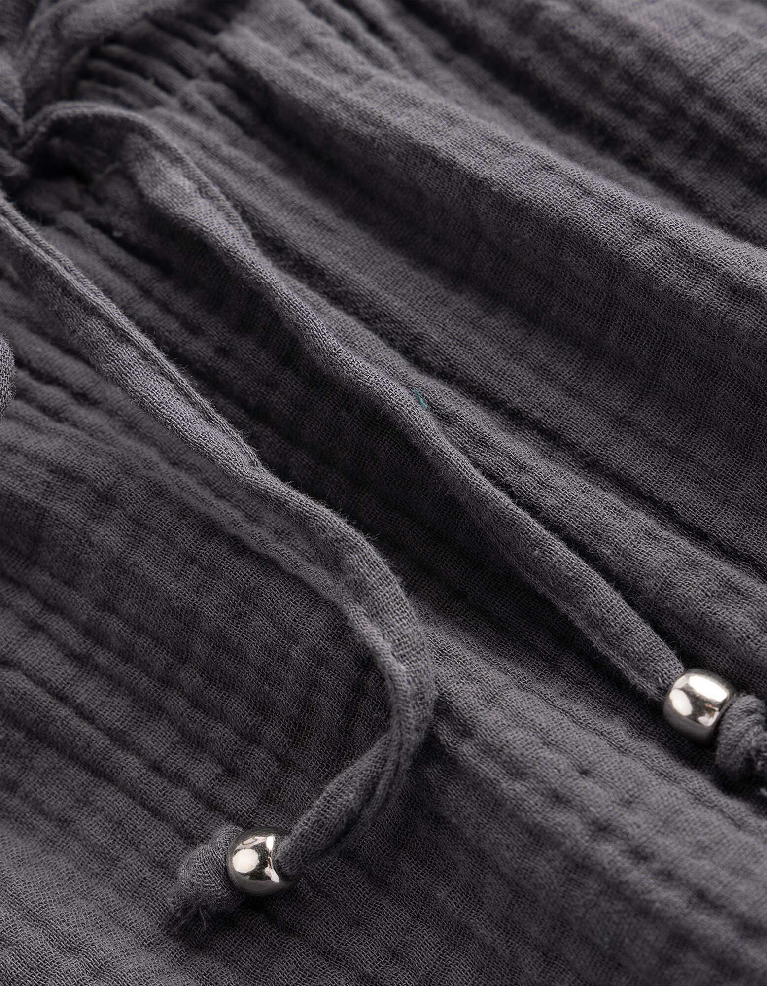 Shorts - Musselin - Dunkelgrau