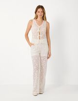 Top sans manches - Teneur en stretch - Blanc cass&eacute;