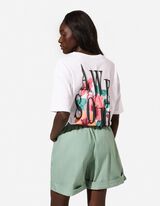T-Shirt - R&uuml;ckenprint - Wei&szlig;