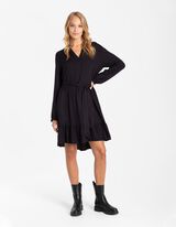 Jurk - LENZING&trade; ECOVERO&trade; - zwart