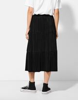 Rock - Plissee - schwarz