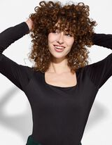 Hossz&uacute; ujj&uacute; felső - Szűk fazon - fekete