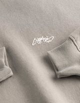Hoodie - Oversized Fit - Hellgrau