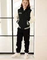 Vysokoškolská bunda - Viacfarebný dizajn - tmavozelena