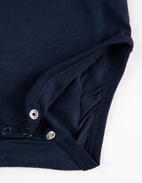 Zestaw body z długim rękawem, spodniami, t-shirtem, skarpetkami i śliniakami - Dinozaur - ciemny niebieski