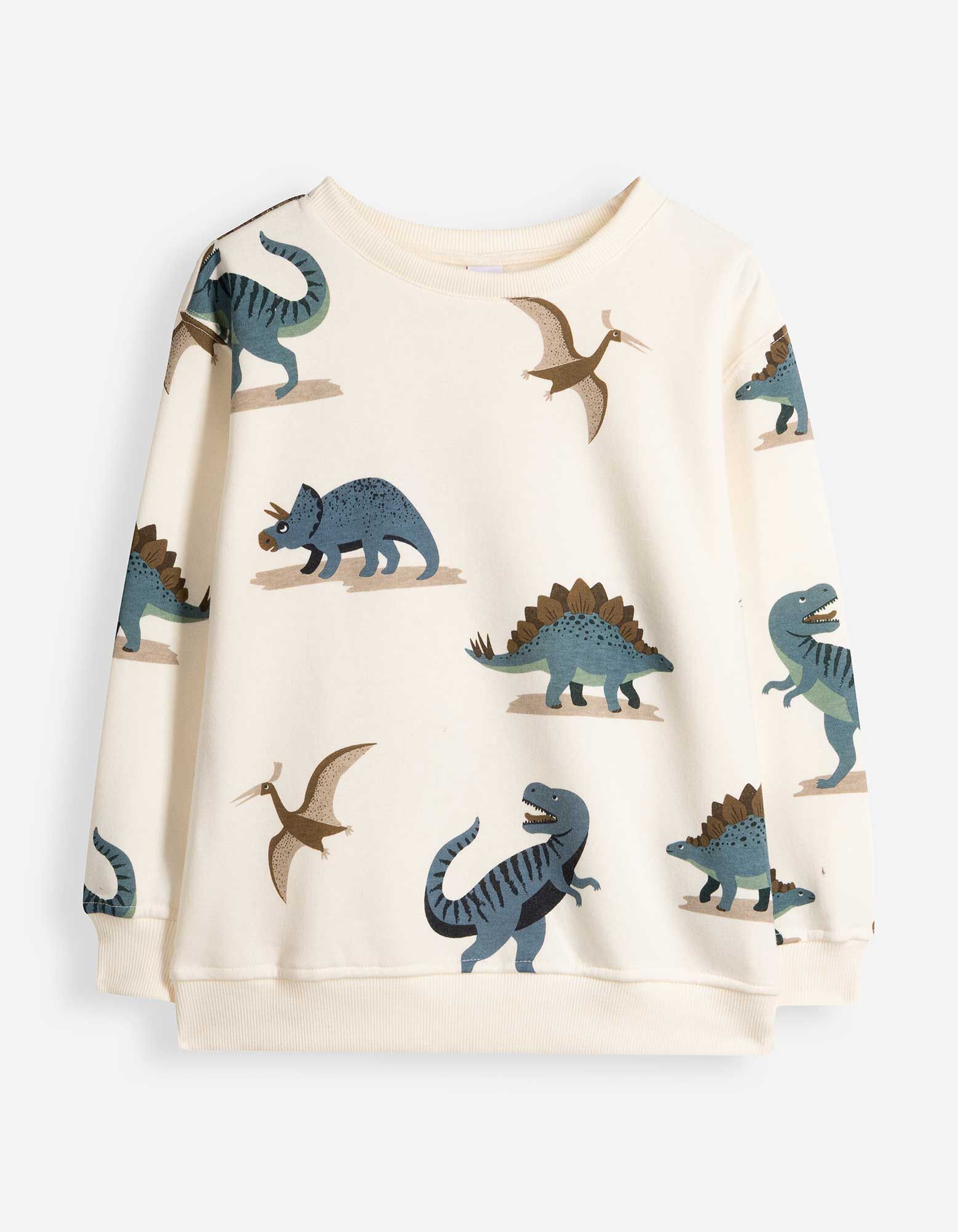 Sweatshirt - Allover-Print - Off-White