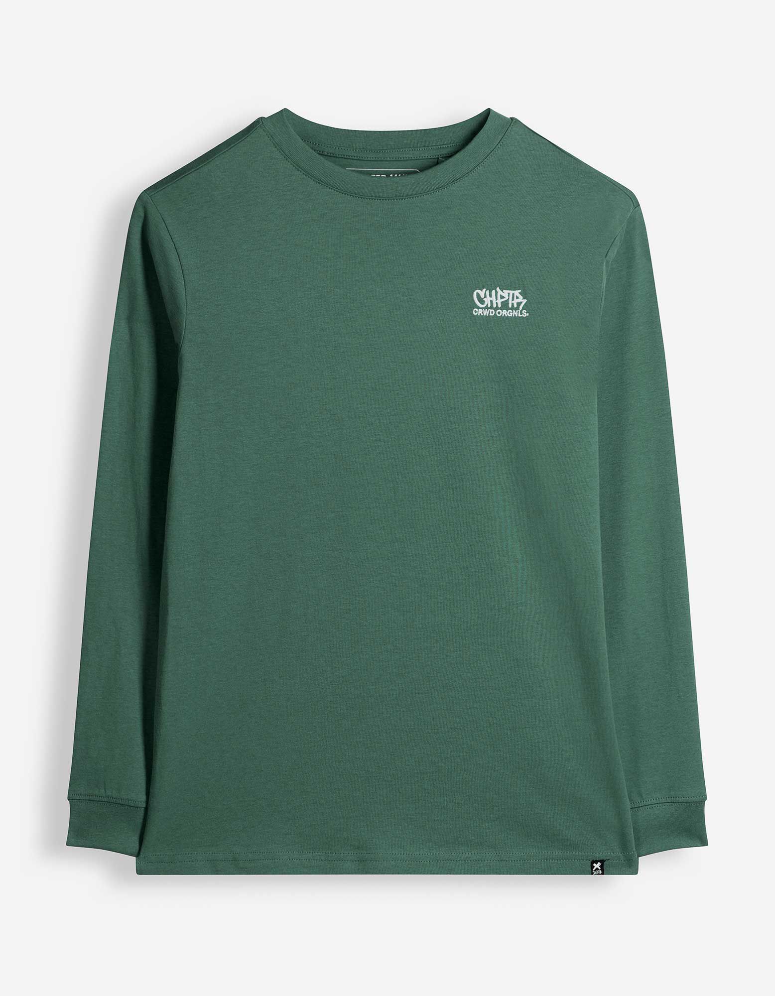 T-shirt &agrave; manches longues - Coupe oversize - Vert