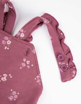 Nohavice s náprsenkou - Volány - tmavocervena