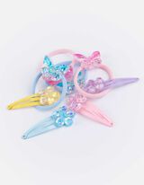 Set de bandeau et pince à cheveux - lot de 8 - Jaune