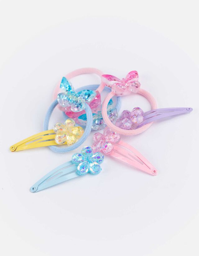 Set de bandeau et pince à cheveux - lot de 8 - Jaune