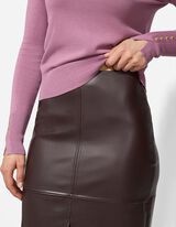 Rock - Kunstleder - dunkelrot