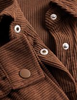 Hemdbluse - Aufgesetze Taschen - Braun