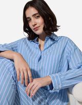 Komplet pidžame od majice i hlača - tkana tkanina - bijela