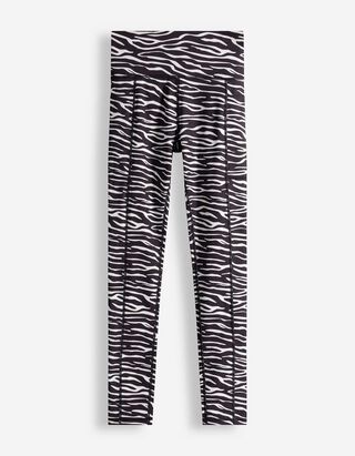 Leggings - motif z&egrave;bre - Noir