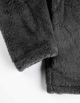 Troyer - pluszowe futerko - ciemny szary