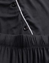 Pyžamov&yacute; set trička a &scaron;ortek - Jednobarevn&eacute; - tmave seda