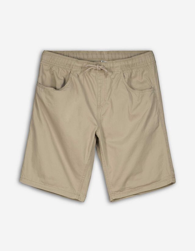 Pantaloncini - Vita elasticizzata - beige