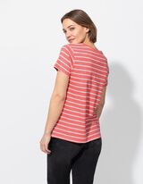 T-Shirt - Stickereien - hellrot