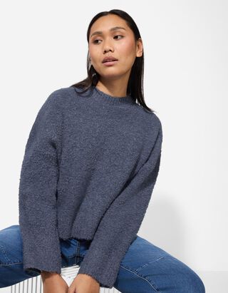 Trui - Oversized schouders - blauw