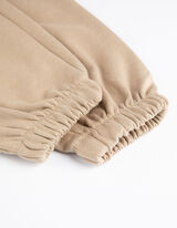 Bėgiojimo kelnės - Laisvalaikio stiliaus - tamsaus smelio spalvos