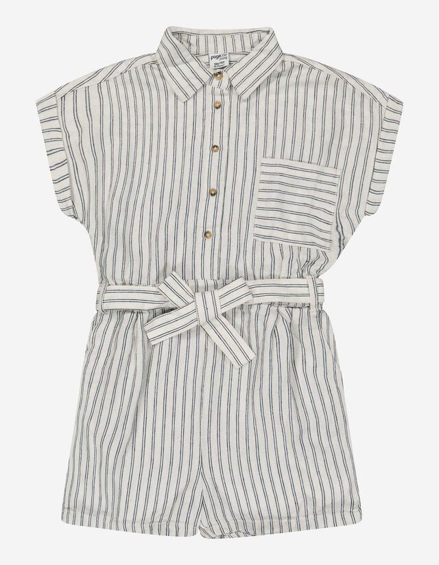 Mädchen Jumpsuit - Leinen-Mix 