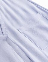 Blusentop - einfarbig - hellblau