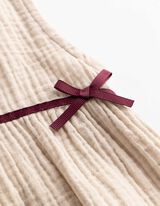 Blusentop - Musselin - wei&szlig;