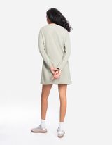 Pletena haljina - Ravan kroj - tirkizna