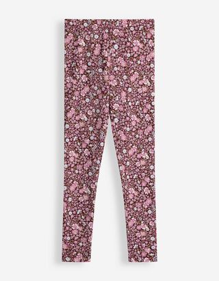Leggings - Allover-Print - Dunkelrot