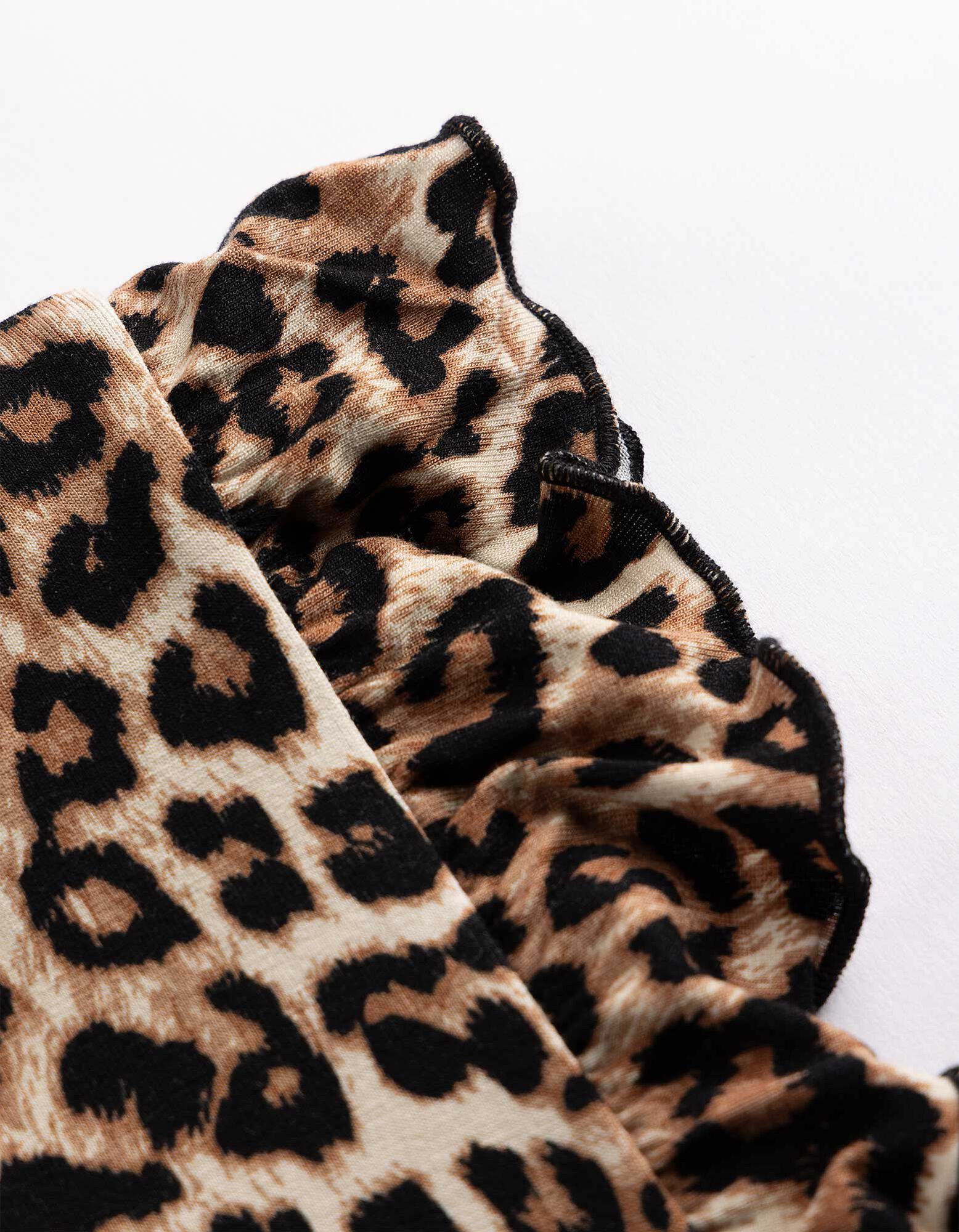 Top - Leopardenmuster - Beige