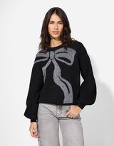 Pulóver - Vianoce - cierna