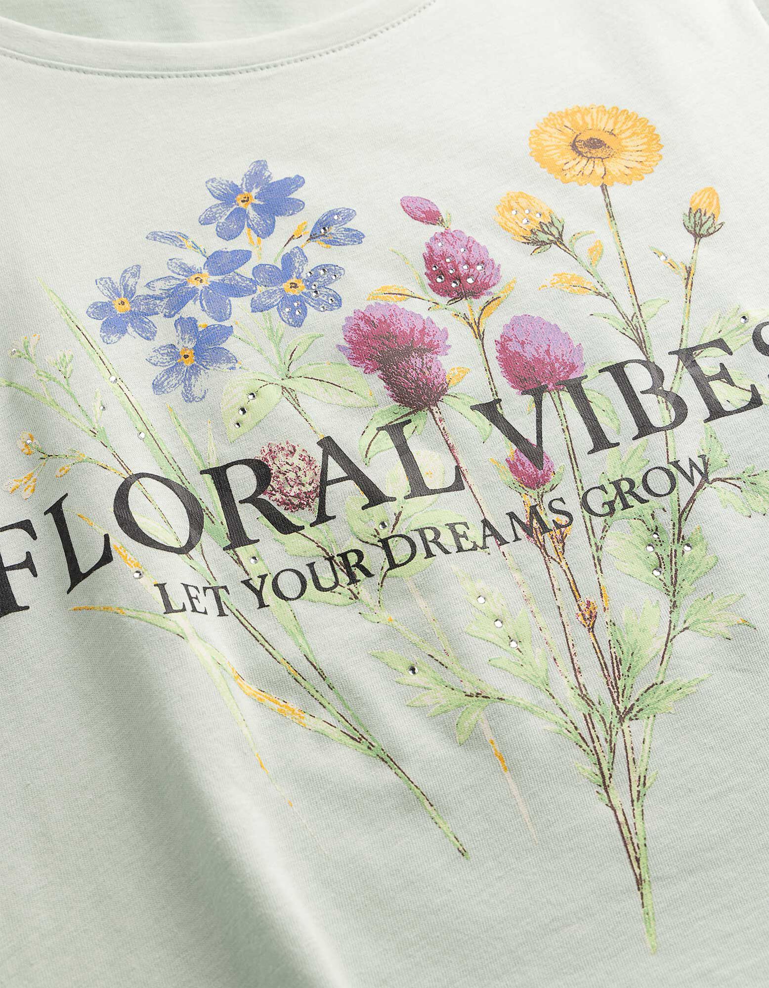 T-Shirt - Frontprint - gr&uuml;n