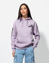 Sweatshirt - Print op rug - lila