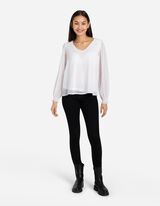 Palaidinė - Šifonas - baltas