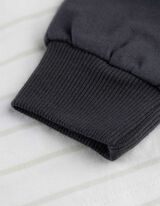 Set aus Langarmshirt und Hose - Streifen - wei&szlig;